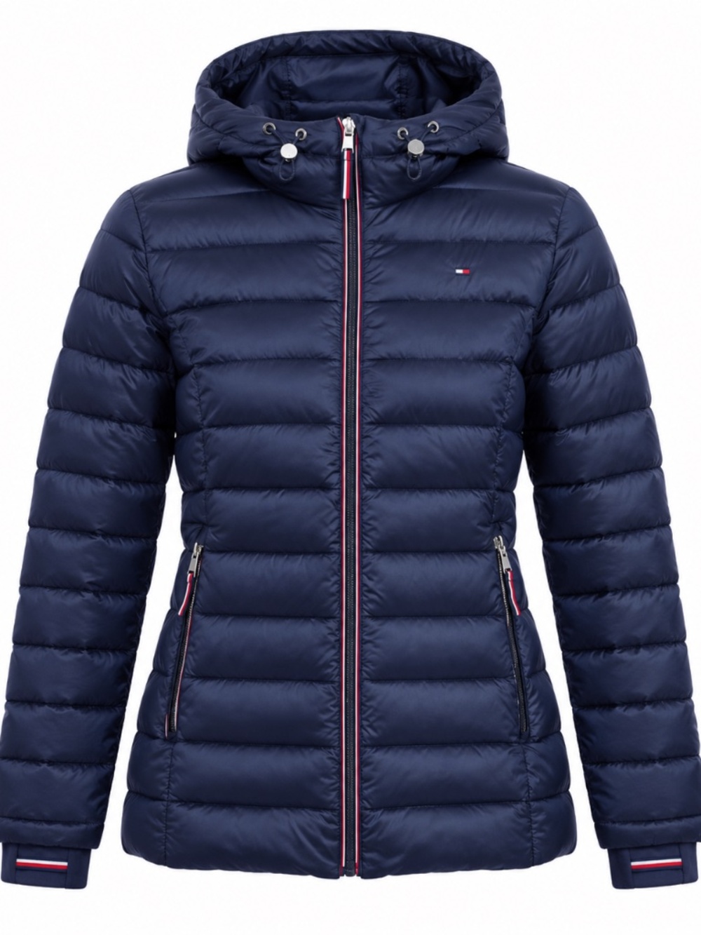 Women’s Tommy Hilfiger Navy Blue Hooded Packable Quilted Puffer Jacket